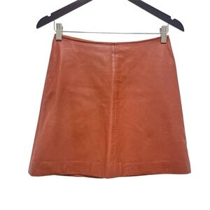Reiss Terracotta Mini Skirt